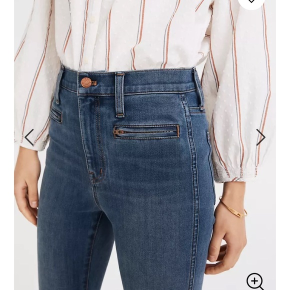 Madewell 10 inch high rise jeans 28tall - Picture 3 of 7